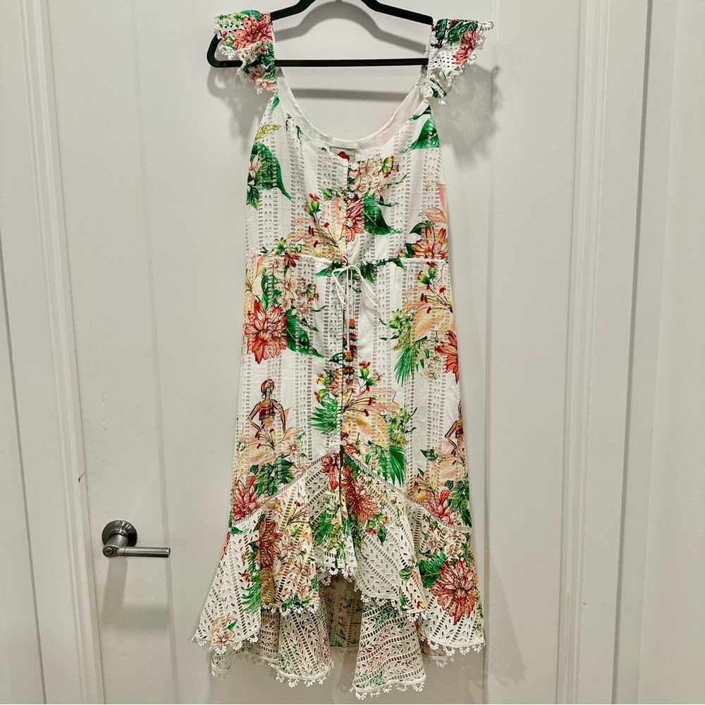 ❗️SALE❗️NWT  FARM Rio Tropical Floral Midi Dress Size Small